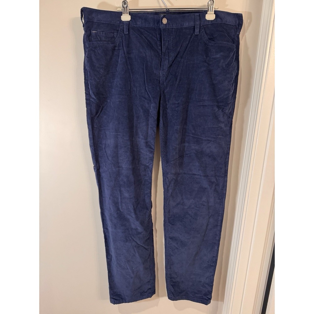 Banana Republic Corduroy Traveler Pants 38x32 Men's‎ Navy Blue Slim Fit